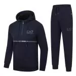 armani tracksuit discount pour homme ea7 hoodie blue